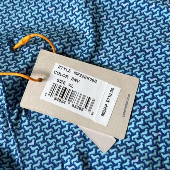 Peter Millar Men's Sport Navy‎ Ralph Performance Jersey Polo XL New With Tags